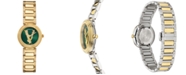 Versace Women's Swiss Virtus Mini Gold-Tone Stainless Steel Bracelet Watch 28mm